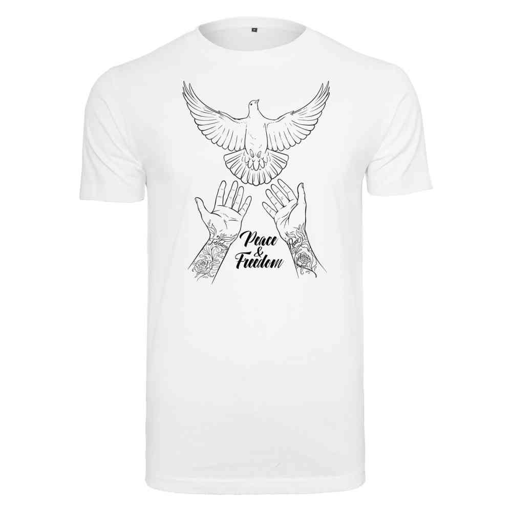 Mister Tee - Peace & Freedom Tshirt Homme - Blanc